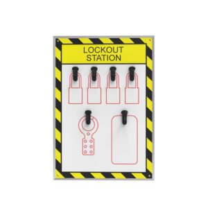 Shadow Lockout Station 4 tabaluku, haaki ja siltide jaoks